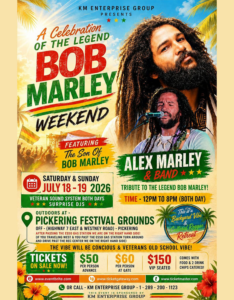 A Celebration of the Legend Bob Marley Weekend